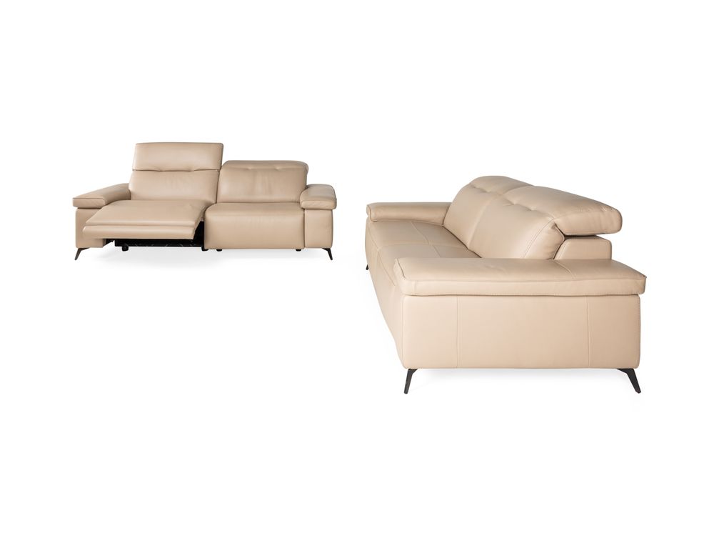 3-zit met 2 elektr. Relaxen en 2,5-zit SELE - Beig C-MXD-SE-HKS1