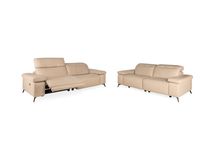 3-zit met 2 elektr. Relaxen en 2,5-zit SELE - Beig C-MXD-SE-HKS1