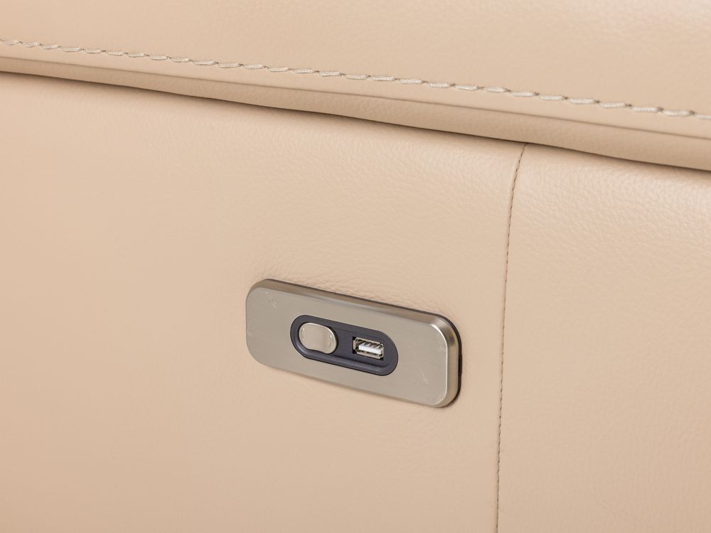 3-zit met 2 elektr. Relaxen en 2,5-zit SELE - Beig C-MXD-SE-HKS1