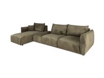 Hoeksalon FARIDO - Groen ribfluweel C-PLD-FAR-HKS1
