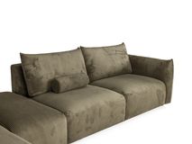 Hoeksalon FARIDO - Groen ribfluweel C-PLD-FAR-HKS1