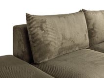 Hoeksalon FARIDO - Groen ribfluweel C-PLD-FAR-HKS1