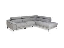 Hoeksalon met 1 elektr. relax LENON - Grijs C-PLD-16-HKS-1-A19