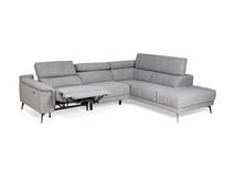 Hoeksalon met 1 elektr. relax LENON - Grijs C-PLD-16-HKS-1-A19