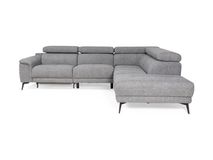 Hoeksalon met 1 elektr. relax LENON - Grijs C-PLD-16-HKS-1-A19