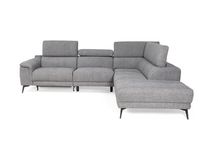 Hoeksalon met 1 elektr. relax LENON - Grijs C-PLD-16-HKS-1-A19