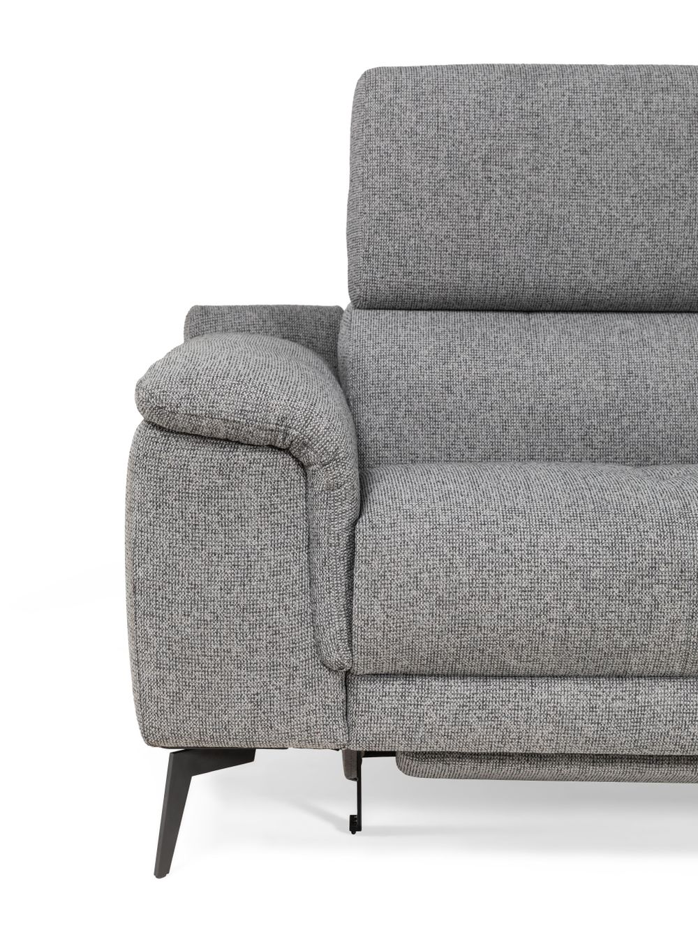 Hoeksalon met 1 elektr. relax LENON - Grijs C-PLD-16-HKS-1-A19