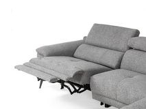 Hoeksalon met 1 elektr. relax LENON - Grijs C-PLD-16-HKS-1-A19