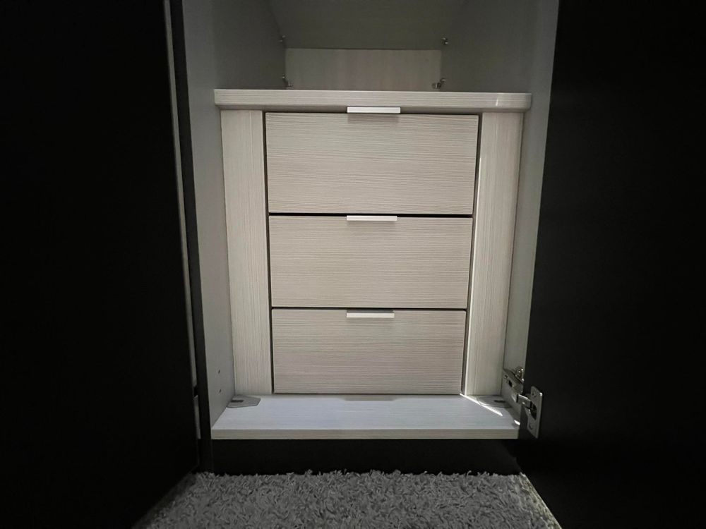 5-deurskast incl. led 20 UP - Zwart C-RCH-20U-KAST2