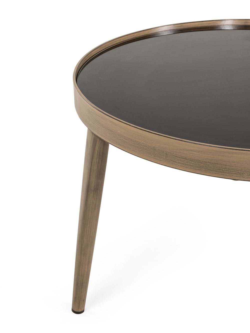 Bijzettafel ONYX - Zwart/Brushed Gold PMP ON BT-70-G