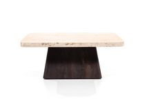 Salontafel TRAVIS - Mango hout / Travertin ELO 95747