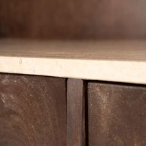 Dressoir LIO - Mango hout / Travertin ELO 95904