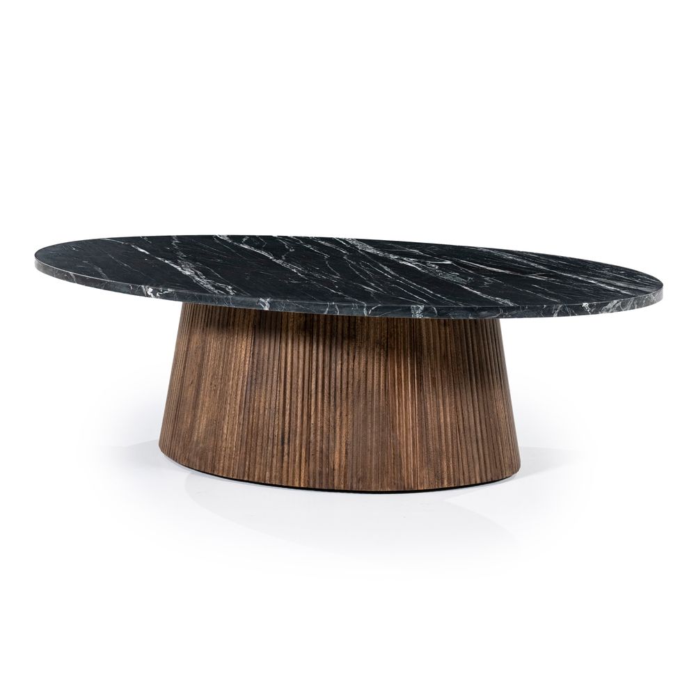 Salontafel MAXIM - Mango hout / marmerlook ELO 95636