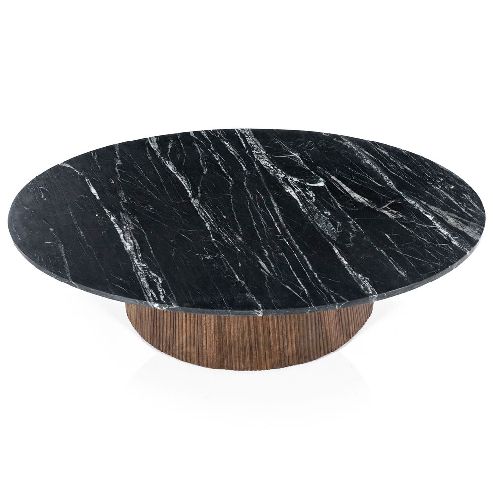 Salontafel MAXIM - Mango hout / marmerlook ELO 95636