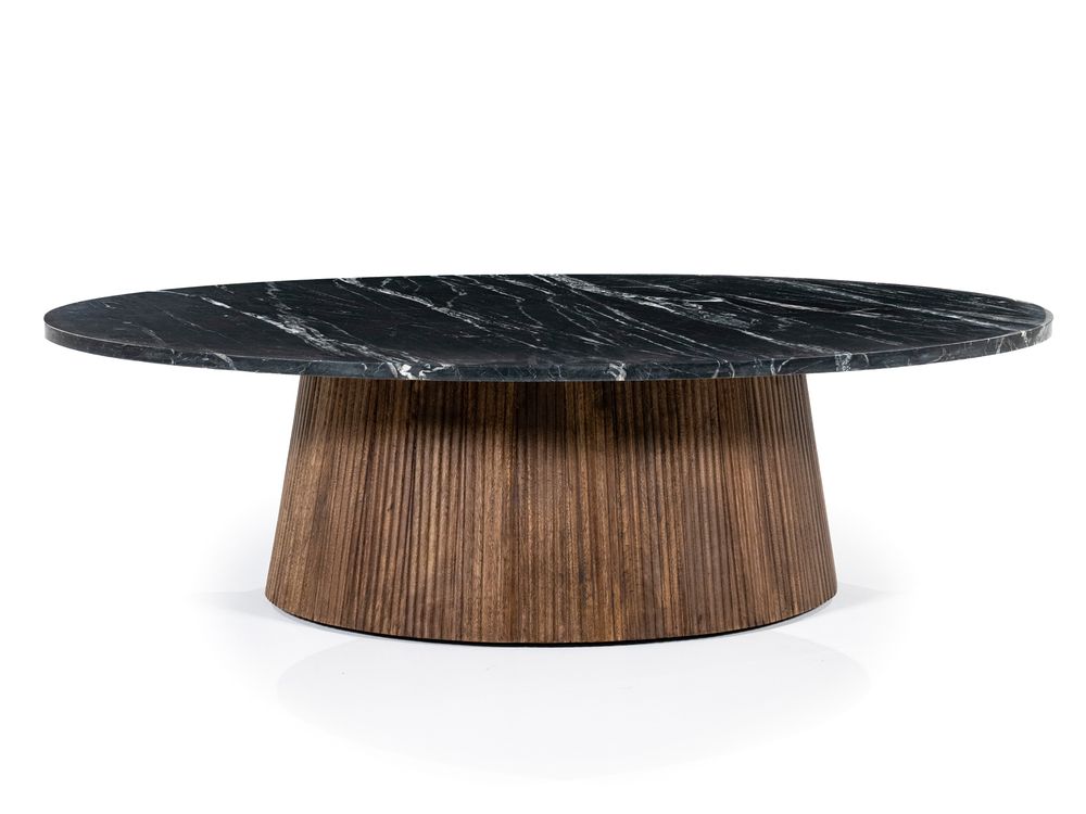 Salontafel MAXIM - Mango hout / marmerlook ELO 95636