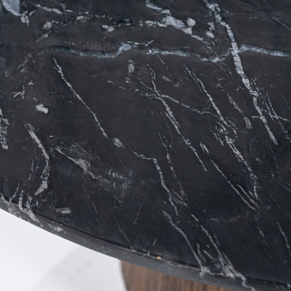 Eetkamertafel MAXIM - Mango hout / marmerlook ELO 95637