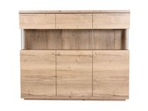 Vitrinekast incl. led CARMEN - Natuur MXF-260-000007