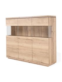 Vitrinekast incl. led CARMEN - Natuur MXF-260-000007