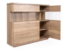 Vitrinekast incl. led CARMEN - Natuur MXF-260-000007