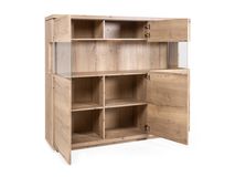 Vitrinekast incl. led CARMEN - Natuur MXF-260-000007