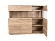 Vitrinekast incl. led CARMEN - Natuur MXF-260-000007