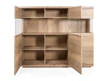 Vitrinekast incl. led CARMEN - Natuur MXF-260-000007