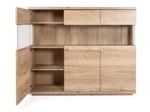 Vitrinekast incl. led CARMEN - Natuur MXF-260-000007