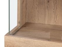 Vitrinekast incl. led CARMEN - Natuur MXF-260-000007