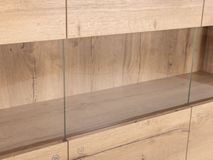 Vitrinekast incl. led CARMEN - Natuur MXF-260-000007