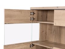 Vitrinekast incl. led CARMEN - Natuur MXF-260-000007