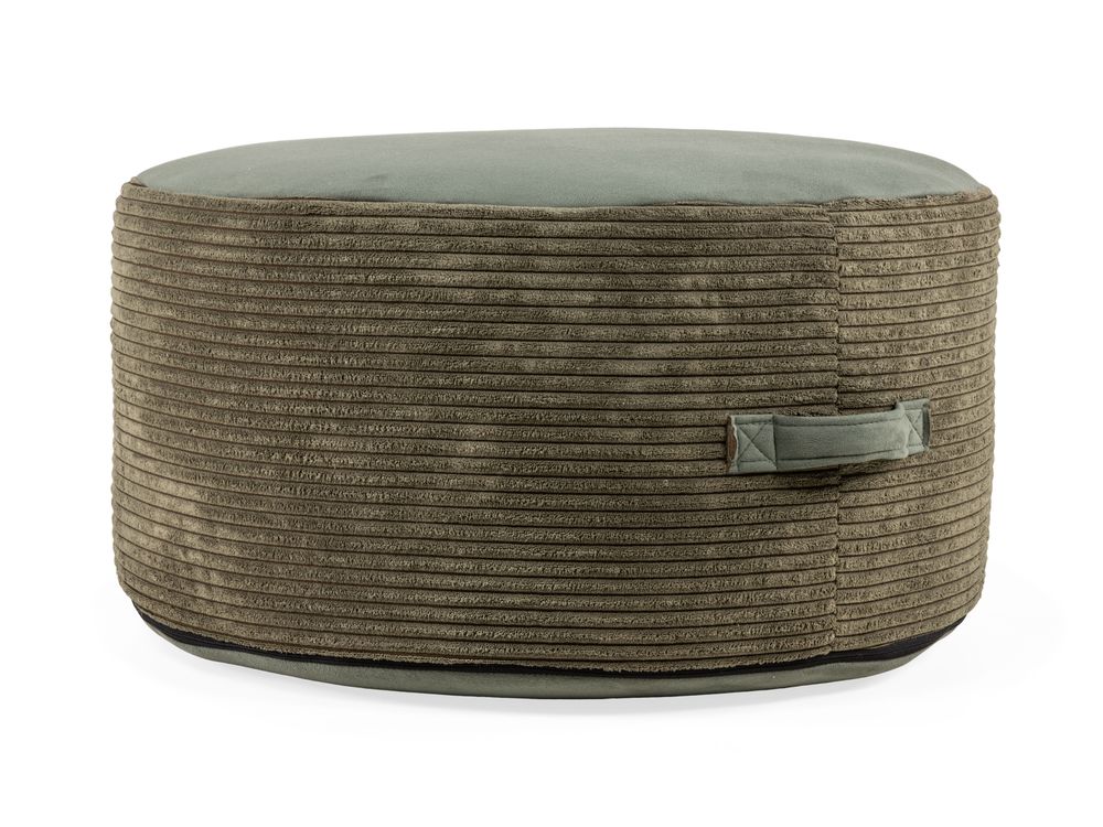 Voetbank WINNIE - Groen ribfluweel PLD WI VBR-1-P24T46