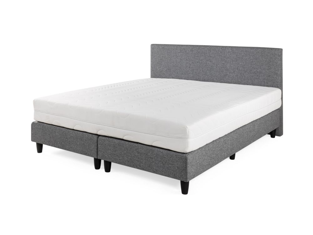 Boxspring incl. matras 180x200 BONNEL - Grijs MOL BX1820-IB