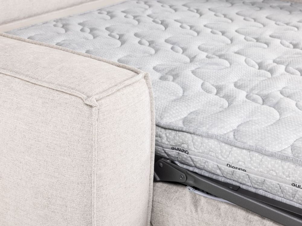 Zetelbed met pocketveren matras MORE - Beige DSL MO ZB-B-K5526