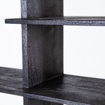Boekenrek OLIVER - Zwart mango hout ELO 95825