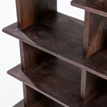 Boekenrek OLIVER - Zwart mango hout ELO 95883