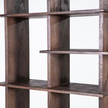 Boekenrek OLIVER - Zwart mango hout ELO 95883