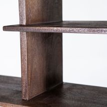 Boekenrek OLIVER - Zwart mango hout ELO 95883