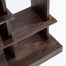 Boekenrek OLIVER - Zwart mango hout ELO 95883