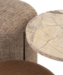 Bijzettafel ISA - Bruin marmer CCM 50478BRU