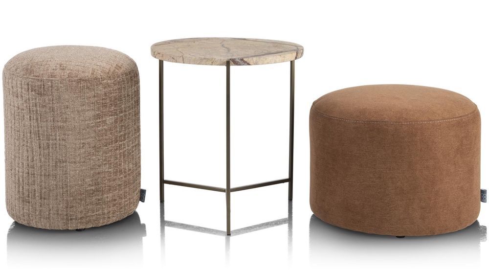 Bijzettafel ISA - Bruin marmer CCM 50478BRU