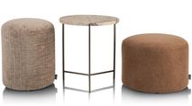 Bijzettafel ISA - Bruin marmer CCM 50478BRU