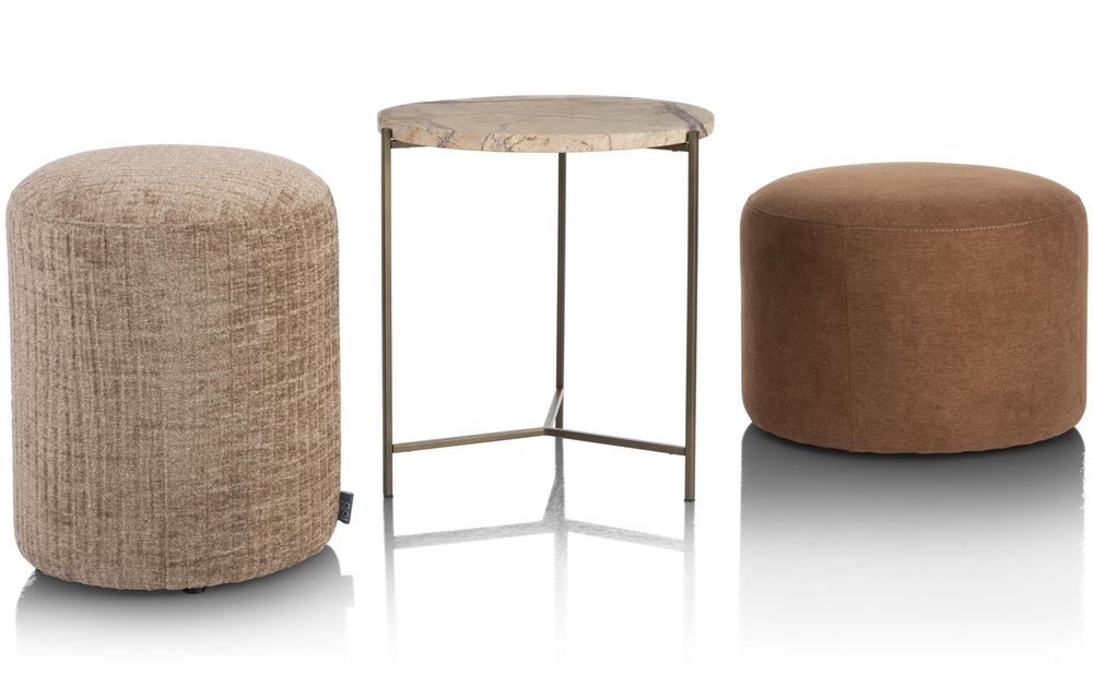 Bijzettafel ISA - Bruin marmer CCM 50478BRU