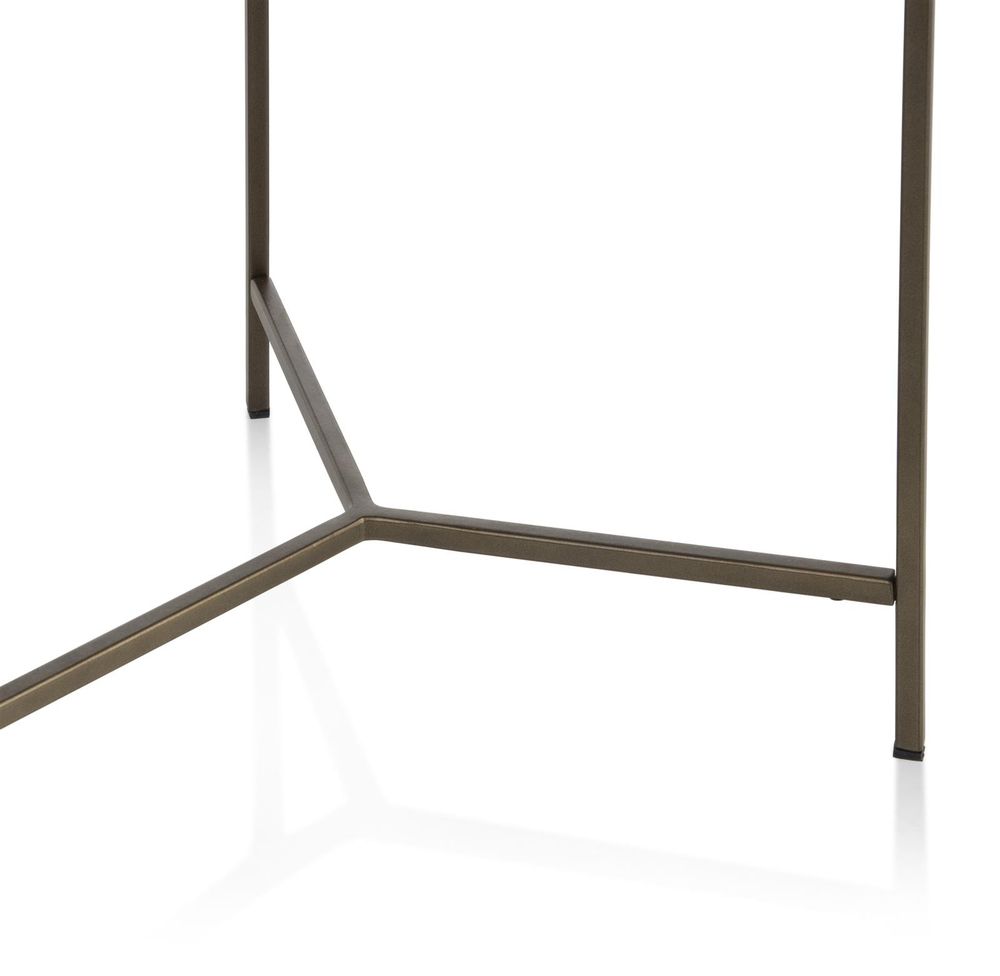 Bijzettafel ISA - Bruin marmer CCM 50478BRU