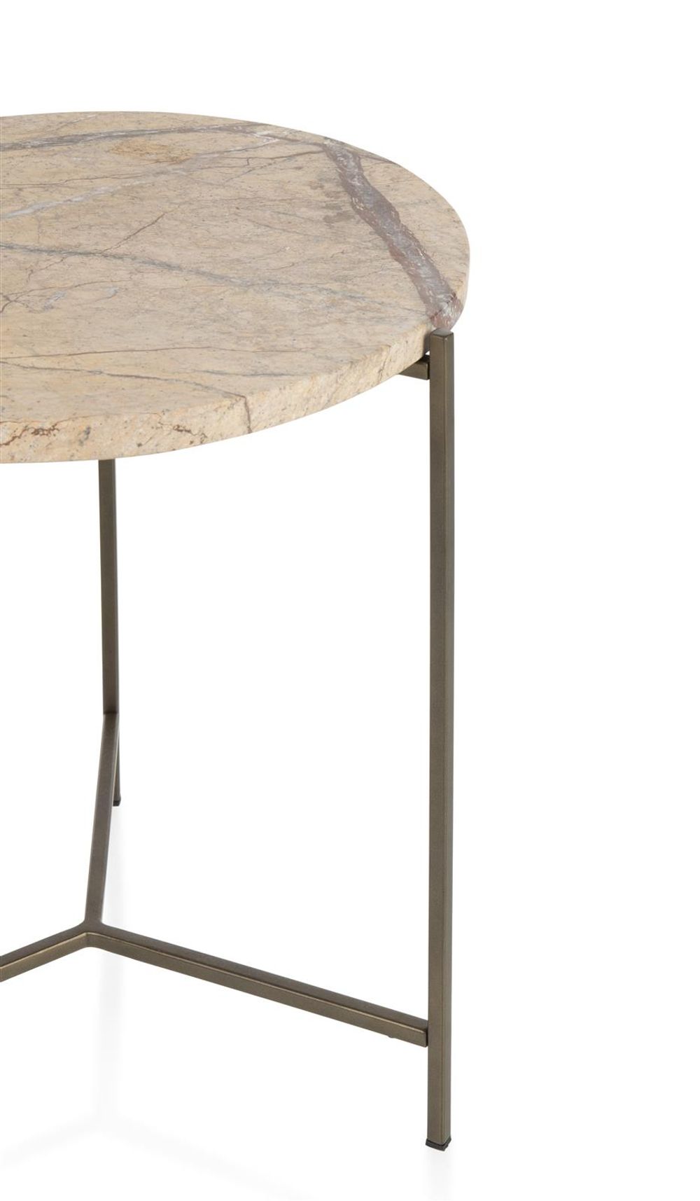 Bijzettafel ISA - Bruin marmer CCM 50478BRU
