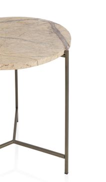 Bijzettafel ISA - Bruin marmer CCM 50478BRU