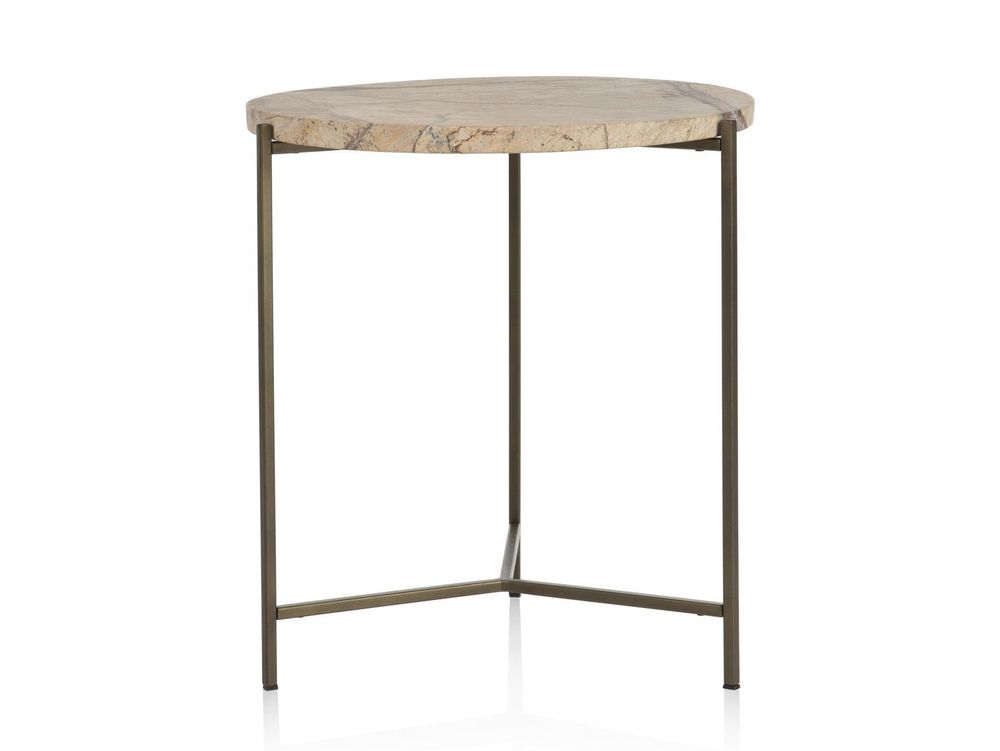 Bijzettafel ISA - Bruin marmer CCM 50478BRU