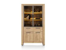 Vitrinekast DELMONTE - Hout/Glas HEH 46970NAT