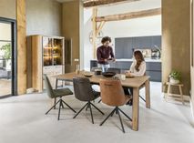 Vitrinekast DELMONTE - Hout/Glas HEH 46970NAT