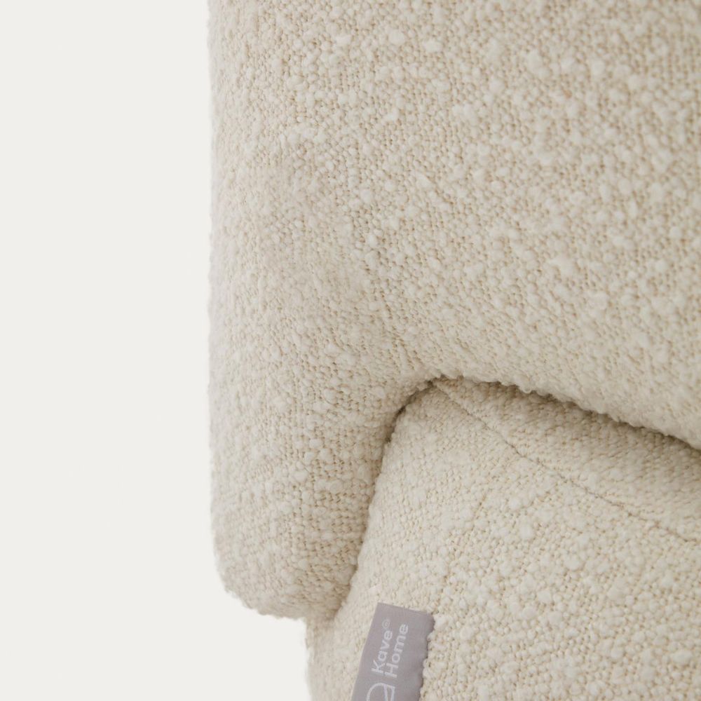 Fauteuil LUISA - Wit fleece KAV S812-10-J33