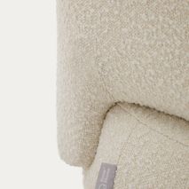 Fauteuil LUISA - Wit fleece KAV S812-10-J33